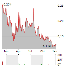 CASSIAR GOLD Aktie Chart 1 Jahr