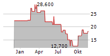 CITI TRENDS INC Chart 1 Jahr