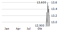 F&C INVESTMENT TRUST PLC Chart 1 Jahr