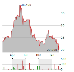 KOC HOLDING Aktie Chart 1 Jahr