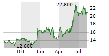 LAKELAND INDUSTRIES INC Chart 1 Jahr