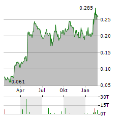 NEWCORE GOLD Aktie Chart 1 Jahr