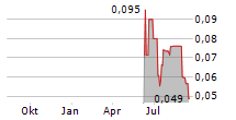 NEWFIELD RESOURCES LIMITED Chart 1 Jahr