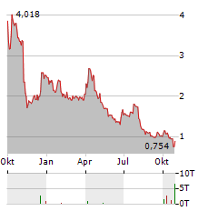 NINE ENERGY SERVICE Aktie Chart 1 Jahr