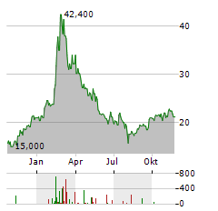 PKSHA TECHNOLOGY Aktie Chart 1 Jahr