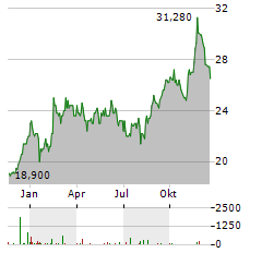 SGH Aktie Chart 1 Jahr