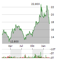 SURTECO Aktie Chart 1 Jahr