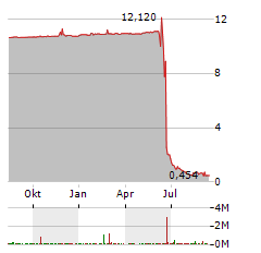 THUNDER POWER Aktie Chart 1 Jahr