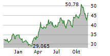 VANECK JUNIOR GOLD MINERS ETF Chart 1 Jahr