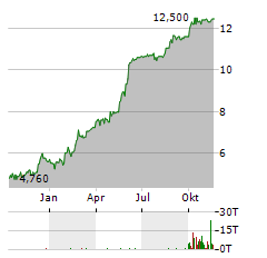 VECTRON SYSTEMS AG Jahres Chart